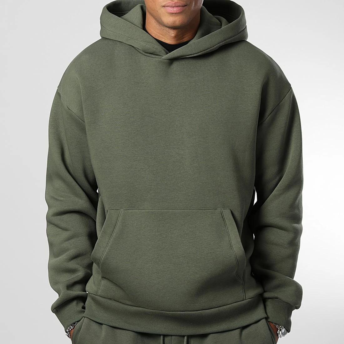 Nouveau 🥰 Sweat Capuche Oversize Large Premium 2756 Vert Kaki de LBO 🧨 3 Nouveau 🥰 Sweat Capuche Oversize Large Premium 2756 Vert Kaki de LBO 🧨