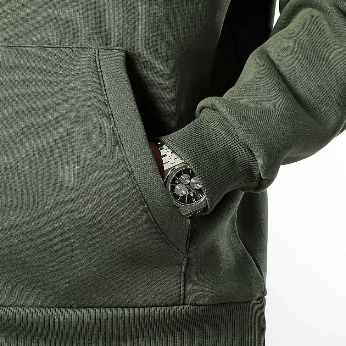 Nouveau 🥰 Sweat Capuche Oversize Large Premium 2756 Vert Kaki de LBO 🧨 4 Nouveau 🥰 Sweat Capuche Oversize Large Premium 2756 Vert Kaki de LBO 🧨 – Image 2