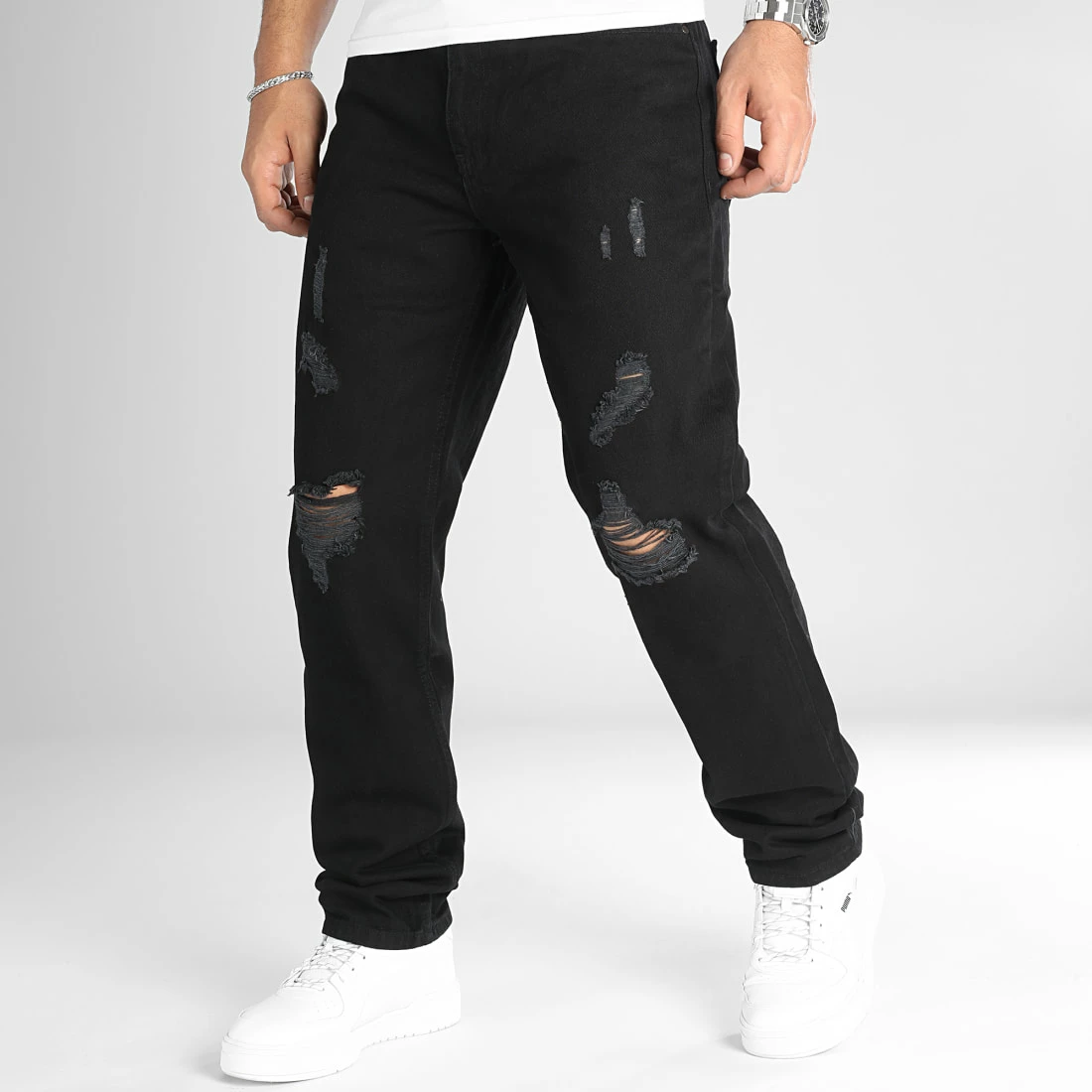 Coupon 🎁 Jean Relaxed Fit Avec Destroy 2777 Noir Denim de LBO 🔥 6 Coupon 🎁 Jean Relaxed Fit Avec Destroy 2777 Noir Denim de LBO 🔥 – Image 4