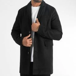 Nouveau ❤️ Manteau 1070318-0167 Noir de LBO 🌟