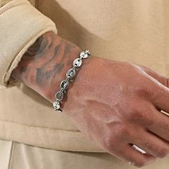 Remise ✔️ Bracelet Grain De Café 8mm Argenté de LBO ❤️