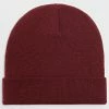 Bon marché 👍 Bonnet Mailles Fines Avec Revers Bordeaux de LBO 🛒