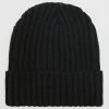Acheter 🔥 Bonnet Mailles Chunky Avec Revers Noir de LBO 👏 -France LBO Soldes Boutique lbo 339710 LBO 10708 BC465 BLACK 20221010T150241 01