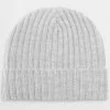 Grosses soldes ✨ Bonnet Mailles Chunky Avec Revers Gris Clair de LBO ⭐ -France LBO Soldes Boutique lbo 339715 LBO 10708 BC465 HEATHER GREY 20221007T162635 01