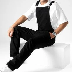 Remise ⌛ Salopette en Jean Relaxed Fit 2694 Noir Denim de LBO 👍 -France LBO Soldes Boutique lbo 340521 SHALBO 2694 20221117T153038 04