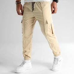 Promo 🤩 Pantalon Avec Poches Cargo 2810 Beige de LBO ✔️