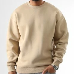 Coupon 💯 Sweat Crewneck Oversize Large 2809 Beige de LBO 🎉
