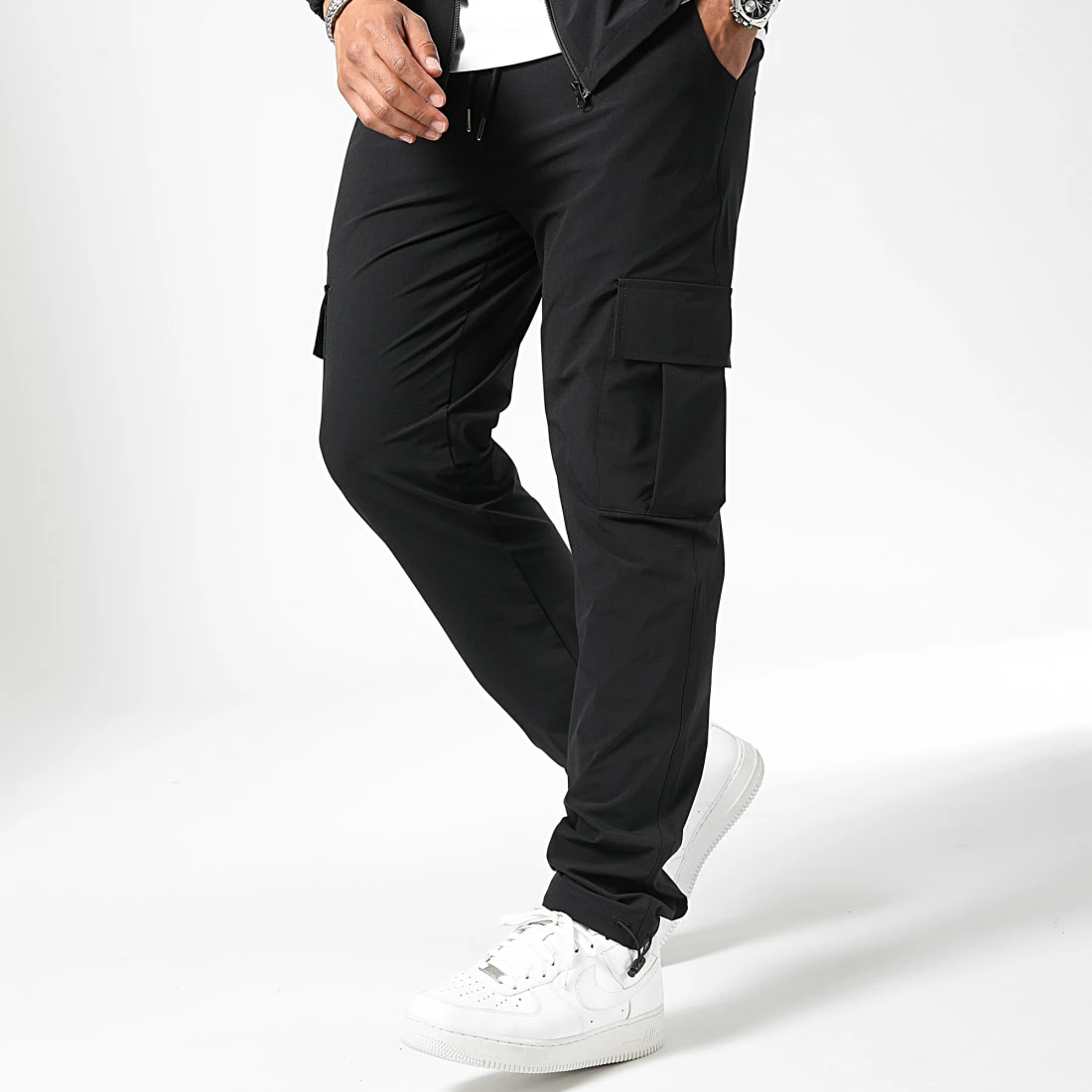 Budget 🔥 Ensemble Veste Zippée Et Pantalon Cargo 10701336 Noir de LBO 👏 6 Budget 🔥 Ensemble Veste Zippée Et Pantalon Cargo 10701336 Noir de LBO 👏 – Image 4