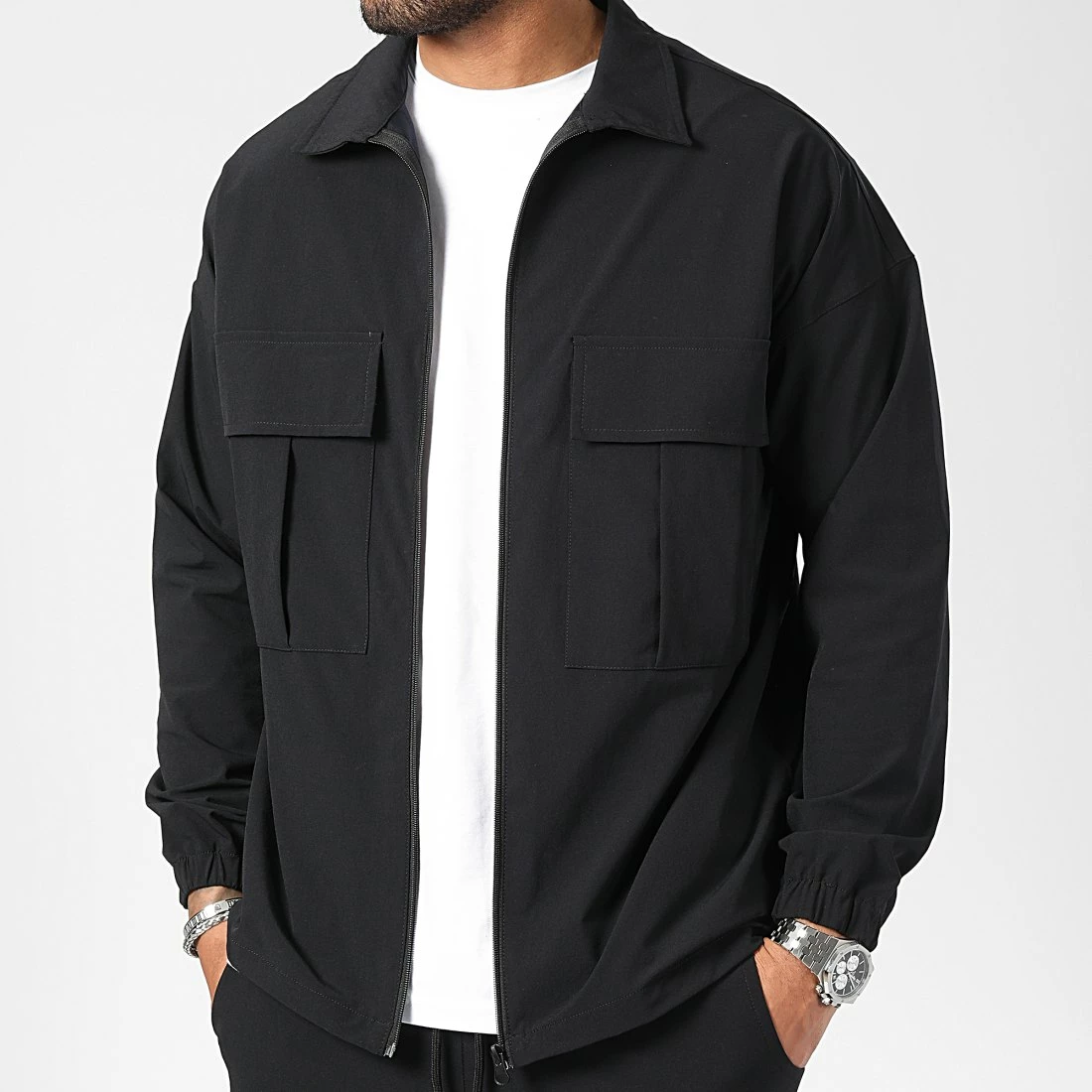 Budget 🔥 Ensemble Veste Zippée Et Pantalon Cargo 10701336 Noir de LBO 👏 4 Budget 🔥 Ensemble Veste Zippée Et Pantalon Cargo 10701336 Noir de LBO 👏 – Image 2