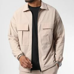 Grosses soldes ✔️ Ensemble Veste Zippée Et Pantalon Cargo 10701336 Beige de LBO 🧨 -France LBO Soldes Boutique lbo 345153 LOT LBO 10701336 0199 LBO 10701336 0201 20221028T153905 03