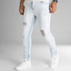 Promo ⭐ Jean Slim LB054-4 Denim Super Wash de LBO 😉 -France LBO Soldes Boutique lbo 345537 LBO LB054 4 SUPERLIGHTBLUEDENIM 20221028T154925 03
