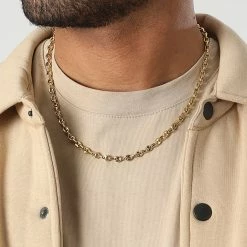 Bon marché 😀 Collier Grain De Café 4mm Doré de LBO 😍