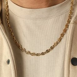 Meilleure vente 🧨 Collier Grain De Café 5mm Doré de LBO 🔥 -France LBO Soldes Boutique lbo 346143 LBO 10708 COA002 5 OR T55 20221108T160515 02