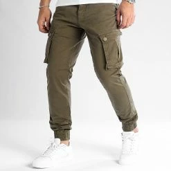 Vente flash 👍 Pantalon Cargo 0323 Vert Kaki de LBO 👍