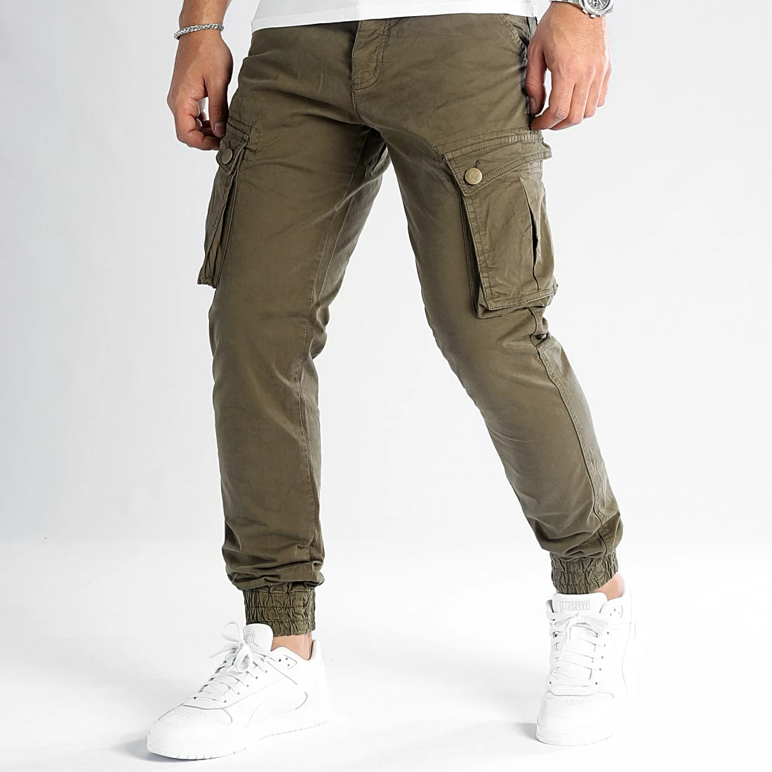 Vente flash 👍 Pantalon Cargo 0323 Vert Kaki de LBO 👍 3 Vente flash 👍 Pantalon Cargo 0323 Vert Kaki de LBO 👍