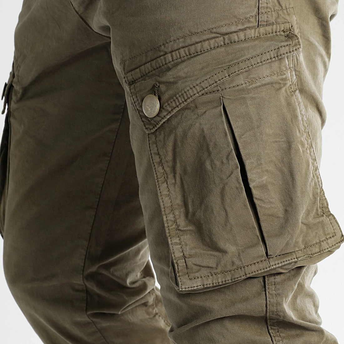 Vente flash 👍 Pantalon Cargo 0323 Vert Kaki de LBO 👍 4 Vente flash 👍 Pantalon Cargo 0323 Vert Kaki de LBO 👍 – Image 2