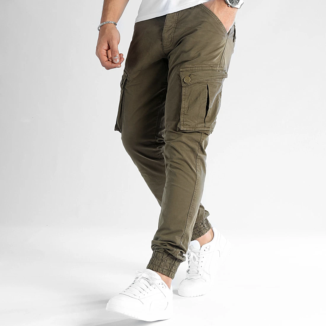 Vente flash 👍 Pantalon Cargo 0323 Vert Kaki de LBO 👍 7 Vente flash 👍 Pantalon Cargo 0323 Vert Kaki de LBO 👍 – Image 5