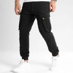 Sortie 🛒 Pantalon Cargo 0324 Noir de LBO 👍