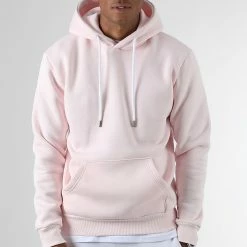 Remise 🛒 Sweat Capuche 122 Rose Pale de LBO ❤️