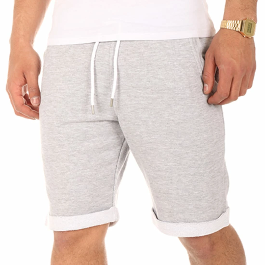 Budget 👏 Short Jogging 119 Gris Chiné de LBO 🔥 4 Budget 👏 Short Jogging 119 Gris Chiné de LBO 🔥 – Image 3