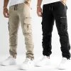 Promo 🛒 Lot De 2 Pantalons Cargo 1070546 Noir Beige de LBO 😀 -France LBO Soldes Boutique none 346416 LOT LBO 1070546 0175 LBO 1070546 0173 20221102T145318 01
